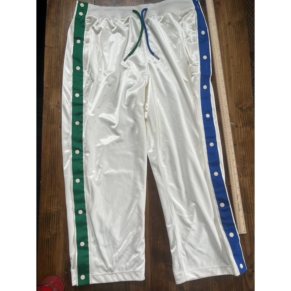 Jordan Aleali May Tearaway Track Pants White Green Blue DC2437-133 XXL NEW